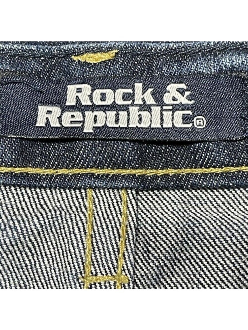 Rock & Republic Women's Flared-Leg Jeans Dark Wash Denim Size 29 - Picture 8 of 10